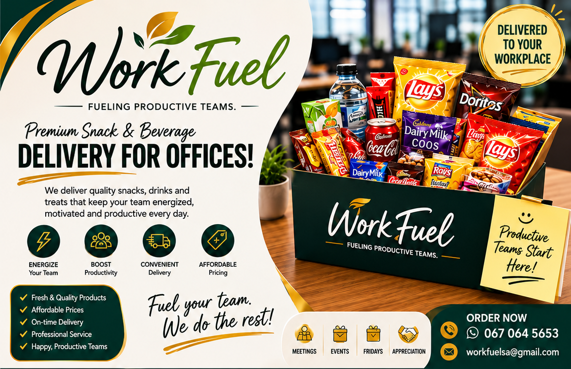 WorkFuel - Premium Snack & Beverage Delivery for Offices. Fueling productive teams.